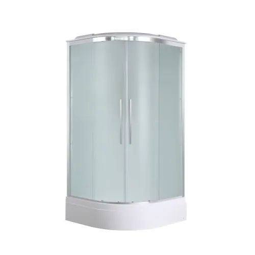 Душевая кабина AvaCan EM3080/3090/3010 матовое стекло, средний поддон, Цвет стекла: матовое, Цвет профиля: Хром, Выбрать размер: 80х80, Внешний вид: без гидромассажа, Наличие крыши: есть, изображение 5