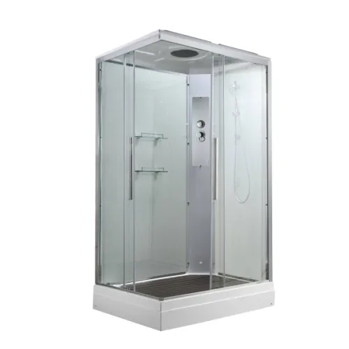 Душевая кабина AvaCan K2810 прозрачное/низкий, Цвет профиля: Хром, Выбрать размер: 100х80, Внешний вид: без гидромассажа, Наличие крыши: есть, изображение 12