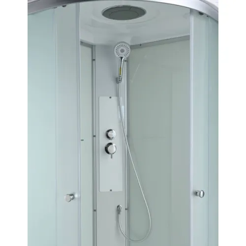 Душевая кабина AvaCan C2010/2080/2090 низкий поддон, Цвет стекла: матовое, Цвет профиля: Хром, Тип поддона : Низкий, Выбрать размер: 100х100, Внешний вид: без гидромассажа, Наличие крыши: есть, изображение 122