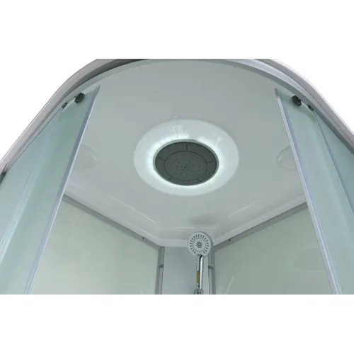 Душевая кабина AvaCan C5010/5080/5090 высокий поддон, Цвет стекла: матовое, Цвет профиля: Хром, Тип поддона : Высокий, Выбрать размер: 100х100, Внешний вид: Гидромассаж + электрика, Наличие крыши: есть, изображение 51