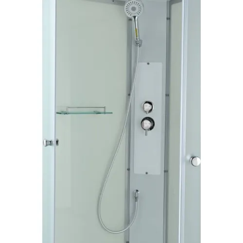 Душевая кабина AvaCan C2010/2080/2090 низкий поддон, Цвет стекла: матовое, Цвет профиля: Хром, Тип поддона : Низкий, Выбрать размер: 100х100, Внешний вид: без гидромассажа, Наличие крыши: есть, изображение 63