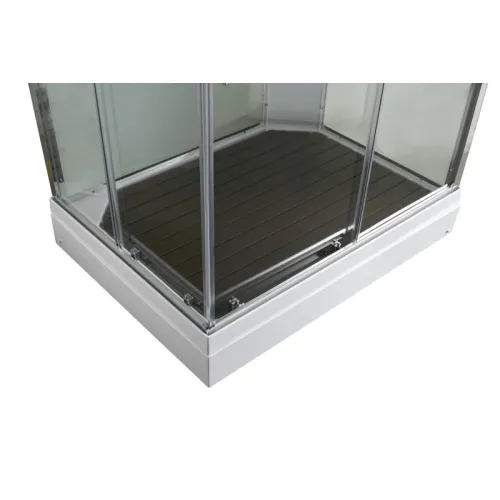 Душевая кабина AvaCan K2810 прозрачное/низкий, Цвет профиля: Хром, Выбрать размер: 100х80, Внешний вид: без гидромассажа, Наличие крыши: есть, изображение 13