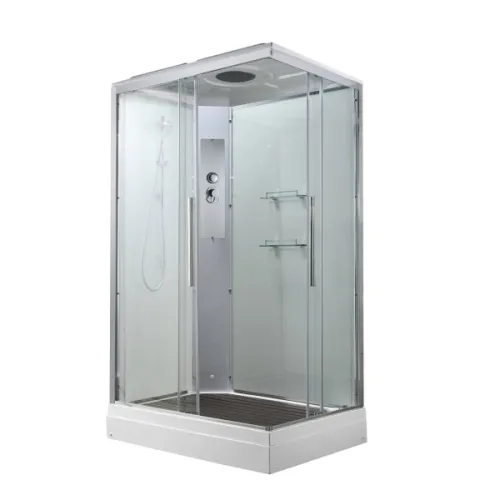 Душевая кабина AvaCan K2810 прозрачное/низкий, Цвет профиля: Хром, Выбрать размер: 100х80, Внешний вид: без гидромассажа, Наличие крыши: есть, изображение 3