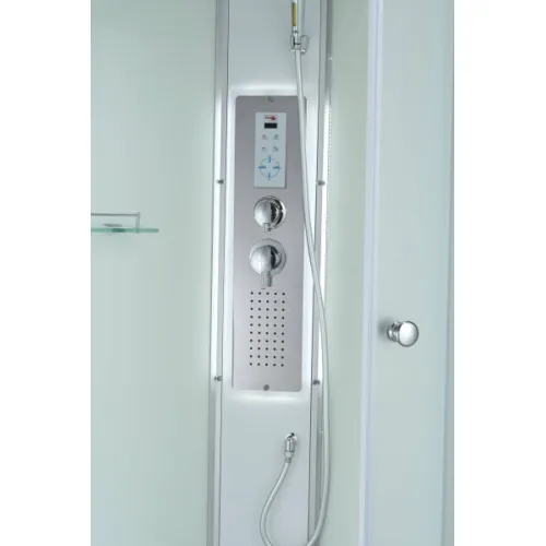 Душевая кабина AvaCan C5010/5080/5090 высокий поддон, Цвет стекла: матовое, Цвет профиля: Хром, Тип поддона : Высокий, Выбрать размер: 100х100, Внешний вид: Гидромассаж + электрика, Наличие крыши: есть, изображение 40