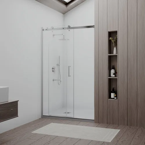 Душевая дверь RGW TO-14, Цвет стекла: прозрачное, Цвет профиля (вариация): Хром, Выбрать размер: 120, изображение 2