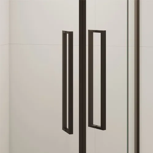 Душевой уголок RGW SV-53B прозрачное/черный, Цвет стекла: прозрачное, Цвет профиля: Черный, Выбрать размер: 800x800, изображение 5