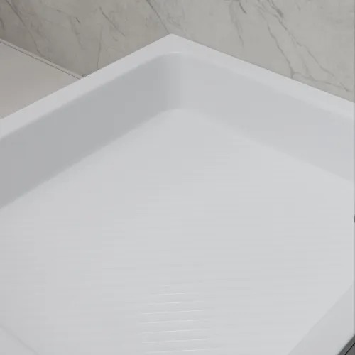 Душевой поддон квадратный RGW B/CL-S, Выбрать цвет: Белый, Выбрать размер: 900x900, изображение 8