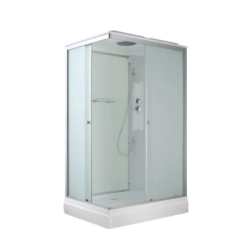 Душевая кабина AvaCan CK2810/2911/2912, Цвет стекла: матовое, Цвет профиля: Хром, Тип поддона : Низкий, Выбрать размер: 100х80, Внешний вид: без гидромассажа, Наличие крыши: есть, изображение 5