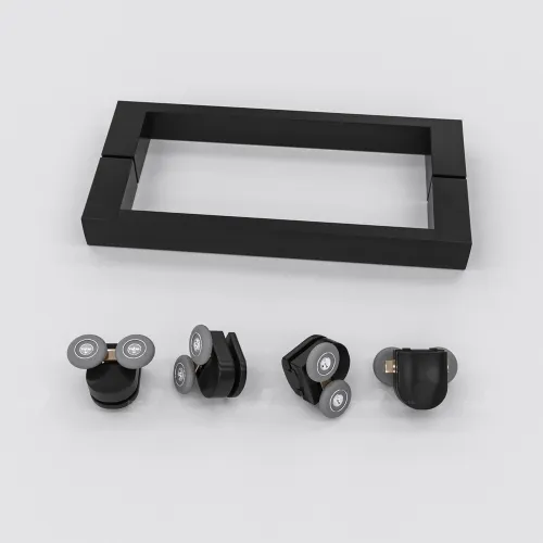 Душевая дверь RGW CL-14B, Цвет стекла: прозрачное, Цвет профиля (вариация): Черный, Выбрать размер: 100, изображение 11