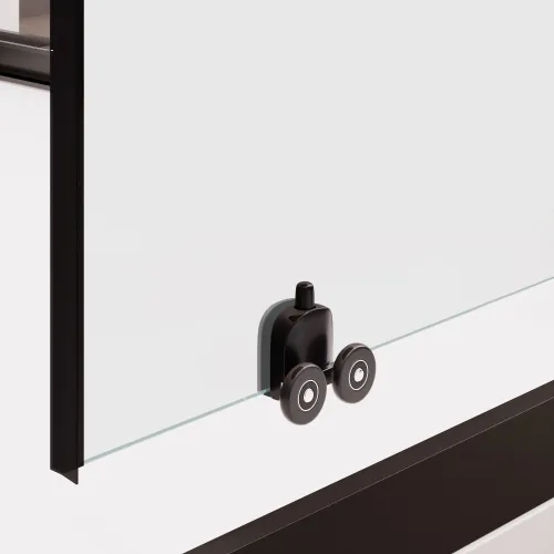 Душевой уголок RGW CL-54B, Цвет стекла: прозрачное, Цвет профиля (вариация): Черный, Выбрать размер: 900x900, изображение 4