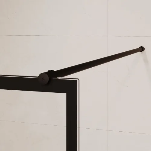 Душевая перегородка RGW WA-011B, Цвет стекла: прозрачное, Цвет профиля (вариация): Черный, Выбрать размер: 90, изображение 10