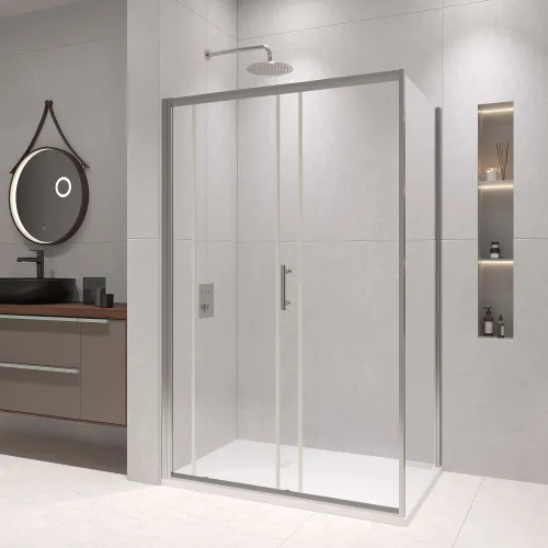 Душевой уголок  RGW PA-145, Цвет стекла: прозрачное, Цвет профиля (вариация): Хром, Выбрать размер: 800x1400, изображение 9