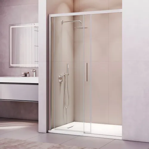 Душевая дверь RGW LE-12, Цвет стекла: прозрачное, Цвет профиля (вариация): Хром, Выбрать размер: 100, изображение 15