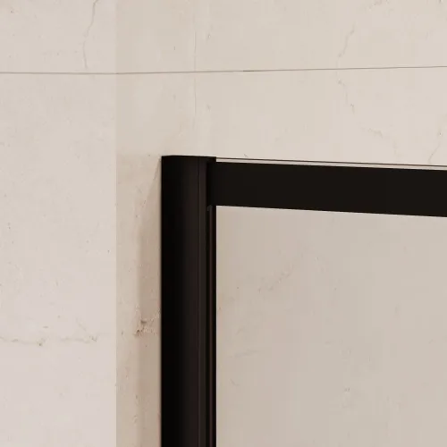 Душевая перегородка RGW WA-012B, Цвет стекла: прозрачное, Цвет профиля (вариация): Черный, Выбрать размер: 80, изображение 10