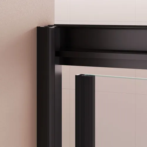 Душевая дверь RGW PA-02B NEW, Цвет стекла: прозрачное, Цвет профиля (вариация): Черный, Выбрать размер: 80, изображение 14