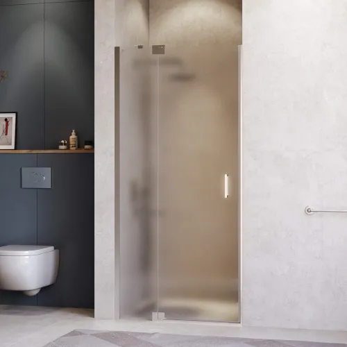 Душевая дверь RGW HO-014, Цвет стекла: матовое-сатинат, Цвет профиля (вариация): Хром, Выбрать размер: 140, изображение 2