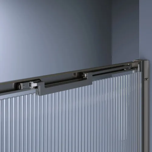 Душевая дверь RGW SV-05-Gr Серый/Ribbed, Цвет стекла: ребристое, Цвет профиля (вариация): Серый, Выбрать размер: 100, изображение 4