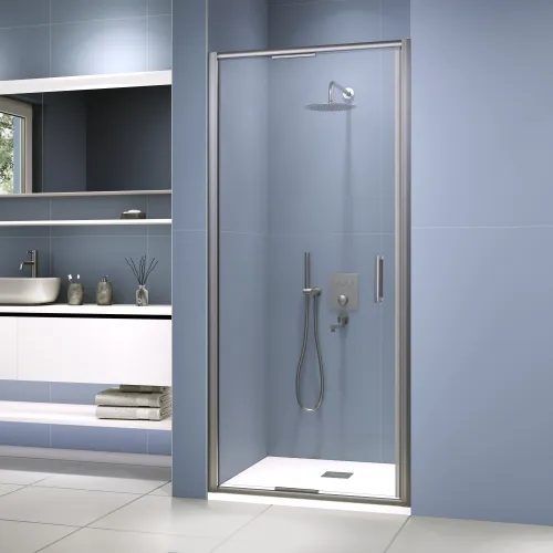 Душевая дверь RGW SV-05-Gr Серый/Прозрачное, Цвет стекла: прозрачное, Цвет профиля (вариация): Серый, Выбрать размер: 100, изображение 2