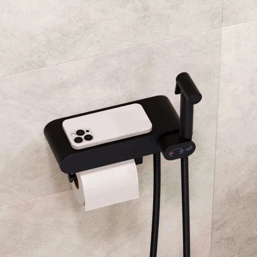 Гигиенический душ со смесителем RGW SP-222B, Выбрать цвет: Черный, изображение 47