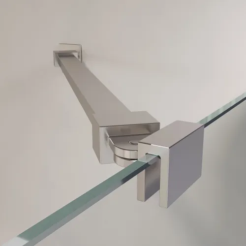 Душевая дверь RGW LE-009 (LE-004 + Z-09), Цвет стекла: прозрачное, Цвет профиля: Хром, Выбрать размер: 130, изображение 4