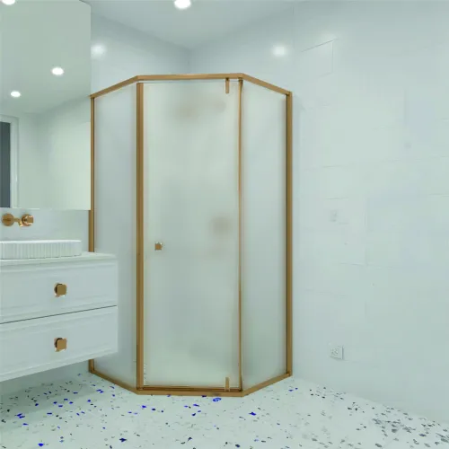 Душевой уголок RGW HO-088Gb матовое/золото, Цвет стекла: матовое, Цвет профиля: Золото, Выбрать размер: 90х90, изображение 6