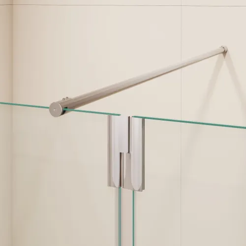 Душевая перегородка RGW WA-054 (WA-010 + Z-072) прозрачное/хром, Цвет стекла: прозрачное, Цвет профиля: Хром, Выбрать размер: 70, изображение 9