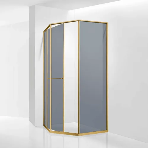 Душевой уголок RGW SV-82Gb "L/R" тонированное/золото, Цвет стекла: тонированное, Цвет профиля: Золото, Выбрать размер: 800x800, Ориентация: левый сдвиг, изображение 9