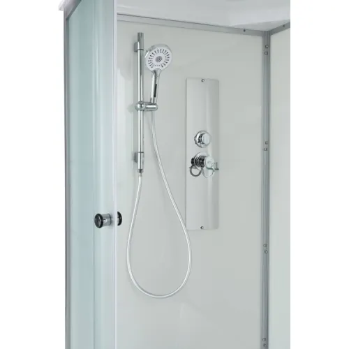 Душевая кабина AvaCan D5080/5090/5010 матовое стекло , высокий поддон, Цвет профиля: Хром, Выбрать размер: 80х80, Внешний вид: без гидромассажа, Наличие крыши: есть, изображение 78