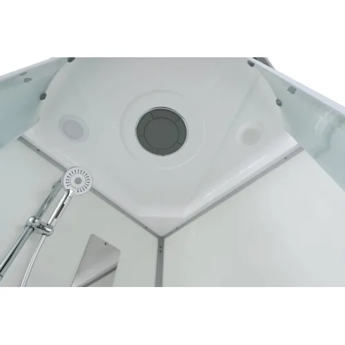 Душевая кабина AvaCan D5080/5090/5010 матовое стекло , высокий поддон, Цвет профиля: Хром, Выбрать размер: 80х80, Внешний вид: без гидромассажа, Наличие крыши: есть, изображение 84