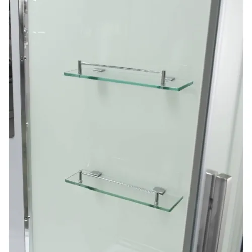 Душевая кабина AvaCan EM3080/3090/3010  прозрачное стекло , средний поддон, Цвет стекла: прозрачное, Цвет профиля: Хром, Выбрать размер: 80х80, Внешний вид: без гидромассажа, Наличие крыши: есть, изображение 12