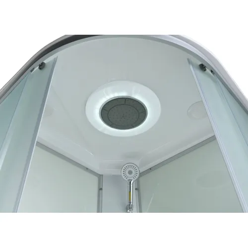 Душевая кабина AvaCan C3010/3080/3090 средний поддон, Цвет стекла: матовое, Цвет профиля: Хром, Тип поддона : Средний, Выбрать размер: 100х100, Внешний вид: Гидромассаж + электрика, Наличие крыши: есть, изображение 54