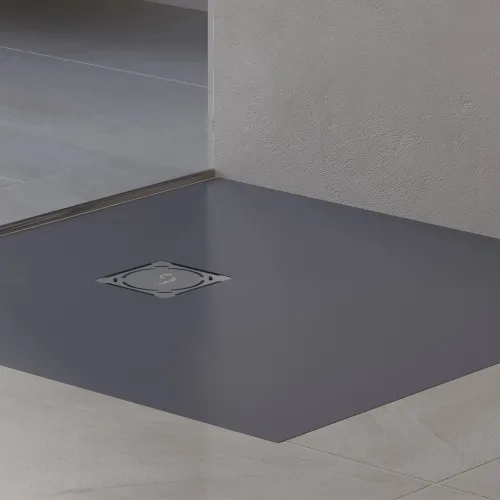 Душевой поддон квадратный RGW ST-G Графит, Выбрать цвет: Графит, Выбрать размер: 1000x1000, изображение 15