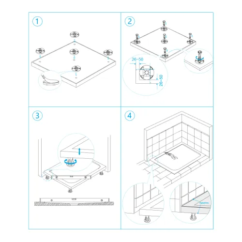 Душевой поддон асимметричный RGW ST/AL-W Белый, Выбрать цвет: Белый, Выбрать размер: 800х1200, Ориентация: Левая, изображение 47