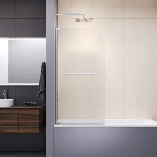 Шторка на ванну RGW SC-02, Выбрать размер: 100, Цвет стекла: прозрачное, изображение 5