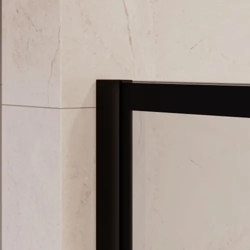 Перегородка для душа RGW WA-111B, Цвет стекла: прозрачное, Цвет профиля (вариация): Черный, Выбрать размер: 80, изображение 6