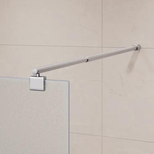 Душевая перегородка RGW WA-02-1 рифленое стекло, Цвет стекла: рифленое, Цвет профиля (вариация): Хром, Выбрать размер: 90, изображение 3