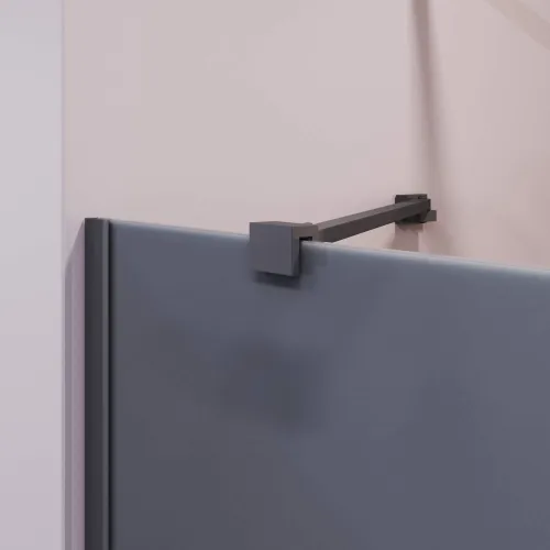 Шторка на ванну RGW SC-150B, Цвет стекла: тонированное, Цвет профиля: Черный, Выбрать размер: 90, изображение 5