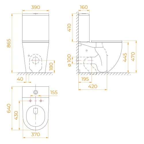 Унитаз с бачком напольный RGW SW-03, изображение 77