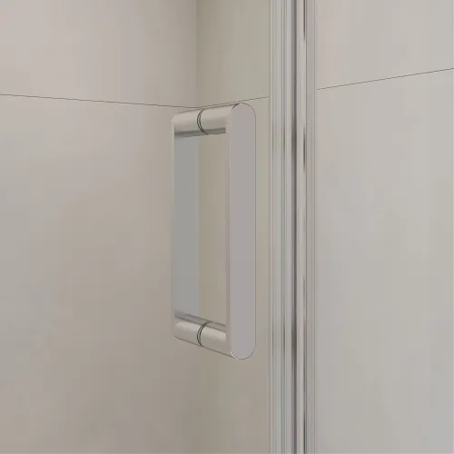 Душевая дверь RGW LE-009 (LE-004 + Z-09), Цвет стекла: прозрачное, Цвет профиля: Хром, Выбрать размер: 130, изображение 3