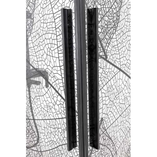 Душевой уголок AvaCan FB2  с рисунком/черный, Цвет стекла: с рисунком, Цвет профиля: Черный, Выбрать размер: 170-190х90, изображение 48