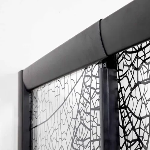 Душевой уголок AvaCan FB2  с рисунком/черный, Цвет стекла: с рисунком, Цвет профиля: Черный, Выбрать размер: 170-190х90, изображение 83