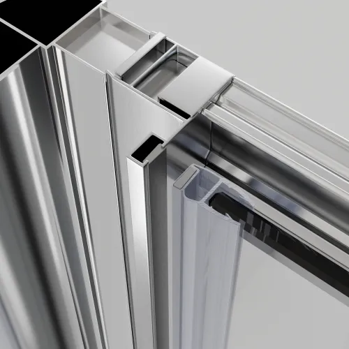 Душевой уголок RGW PA-045 прозрачное/хром, Цвет стекла: прозрачное, Цвет профиля: Хром, Выбрать размер: 100х80, изображение 4
