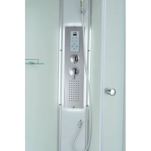 Душевая кабина AvaCan C3010/3080/3090 средний поддон, Цвет стекла: матовое, Цвет профиля: Хром, Тип поддона : Средний, Выбрать размер: 100х100, Внешний вид: Гидромассаж + электрика, Наличие крыши: есть, изображение 48