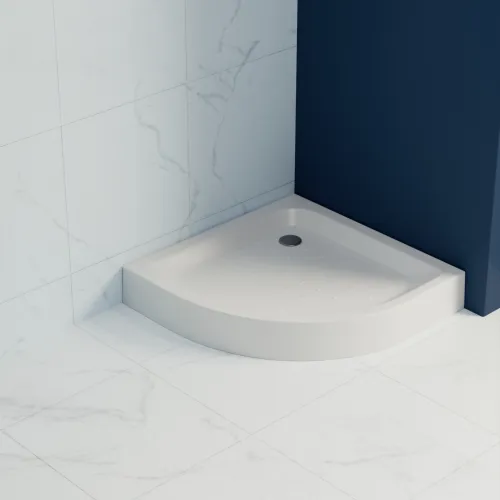 Душевой поддон полукруглый RGW LUX/TN-P, Выбрать цвет: Белый, Выбрать размер: 900х900, изображение 2