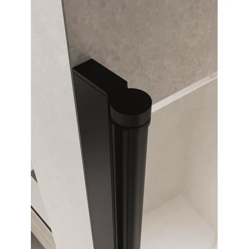 Душевая дверь RGW PA-104B, Цвет стекла: прозрачное, Цвет профиля (вариация): Черный, Выбрать размер: 70, изображение 4