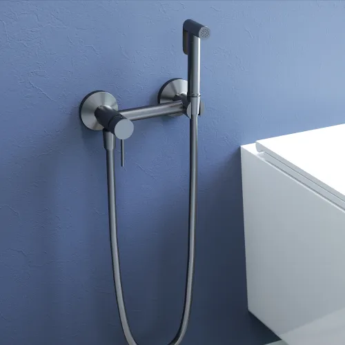 Гигиенический душ со смесителем RGW SP-215Gr, Выбрать цвет: Никель, изображение 6