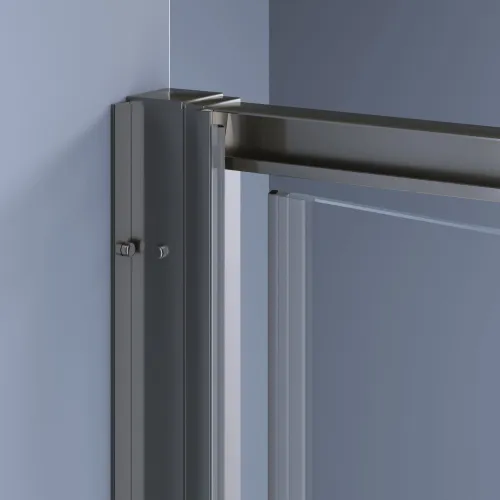 Душевая дверь RGW SV-05-Gr Серый/Прозрачное, Цвет стекла: прозрачное, Цвет профиля (вариация): Серый, Выбрать размер: 100, изображение 3