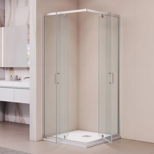 Душевой уголок RGW PA-038, Цвет стекла: прозрачное, Цвет профиля (вариация): Хром, Выбрать размер: 90*90, изображение 16
