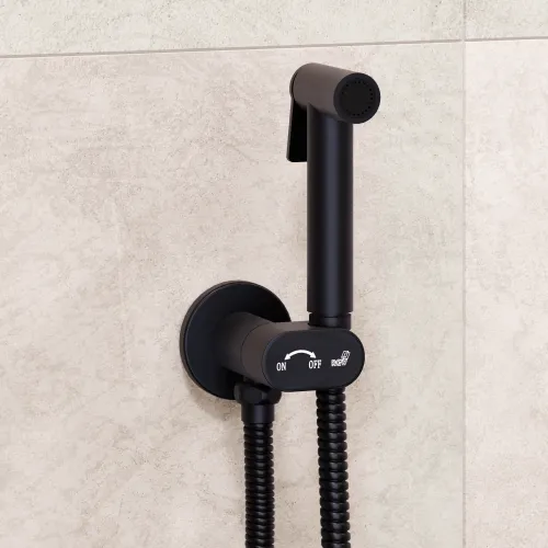 Гигиенический душ со смесителем RGW SP-210B, Выбрать цвет: Черный, изображение 10