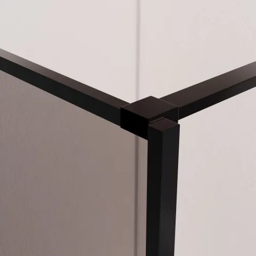 Душевая перегородка RGW WA-09B тонированное/черный, Цвет стекла: тонированное, Цвет профиля: Черный, Выбрать размер: 90, изображение 4